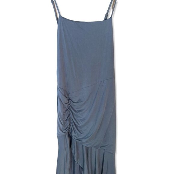 Lovers And Friends Aniyah Dress Hydrangea Blue soft slip Revolve Sz S Flaw - Picture 6 of 12